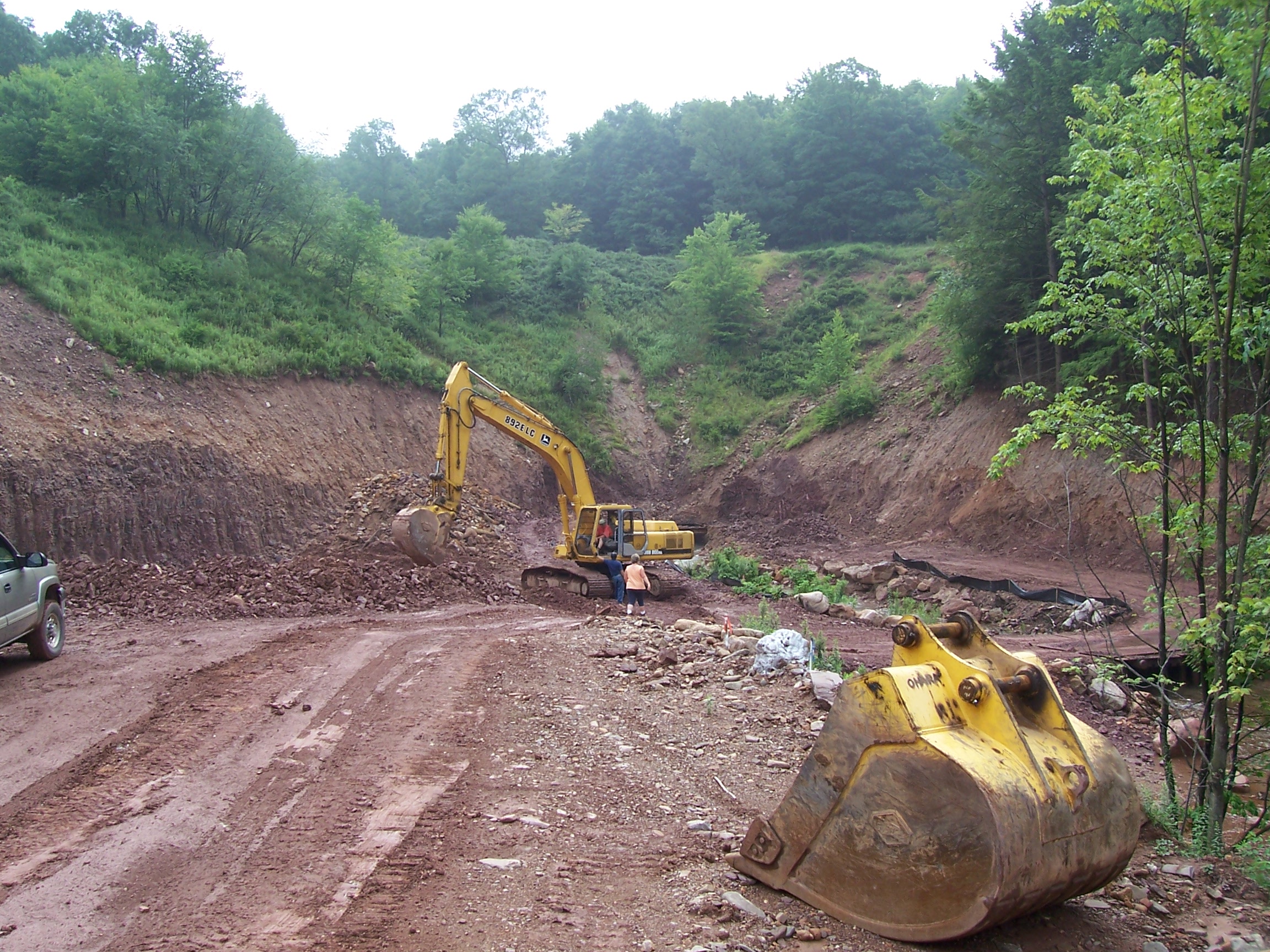 7 18 2005 site excavation of treatment system intake location
